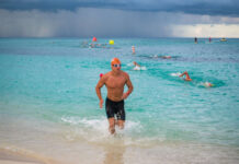 Athletes splash, ride and sprint for glory as triathlon returns