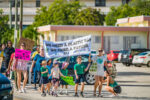 Students march in protest against single use plastics