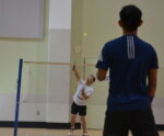 Players earn trophies at new badminton event