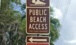 Two West Bay public beach access signs illegally removed