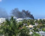 Firefighters tackle trailer blaze