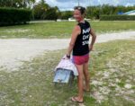467 cats neutered in Brac in past 2 years Caz Brazington, a Cayman Islands Humane Society volunteer, with one of the cat traps used to capture cats for spaying and neutering on Cayman Brac. - Photo: Supplied