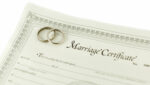 Love is in the air, top judge says, as marriages rebound marriage certificate