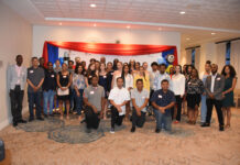 Applications Open for Education Council Local Scholarships 2022 Education Council Scholarship recipients at a MOE reception in their honour.