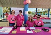 Breast cancer beach walk attracts record numbers