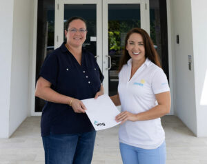 Maxine Bodden Robinson of IMG and Ansley Easterlin of Jasmine