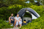 Surviving by the sea: Family forced to live on beach