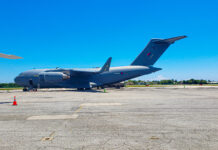 Royal Air Force makes logistics stop in Cayman