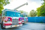 Arson suspect arrested after colliding with fire truck
