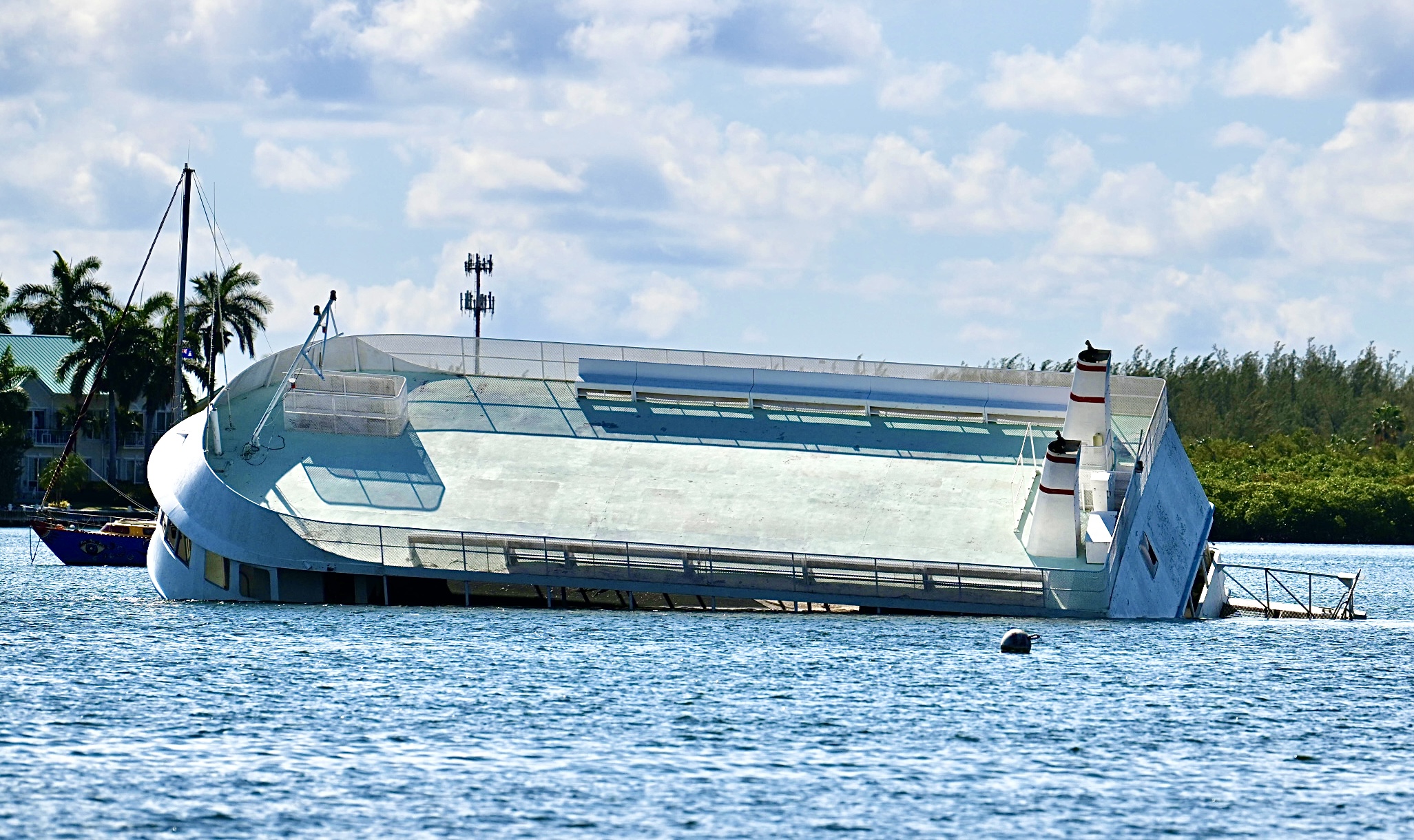 Abandoned boat Cayman Mermaid sinking in Governors Creek Cayman Compass