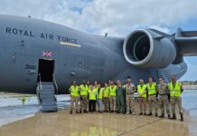RAF Globemaster touches down in Cayman