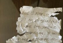 Message in a bottle brings two families together