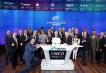 Consolidated Water rings Nasdaq bell to mark 50th anniversary