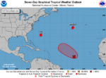 Tropical depression looming in Central Atlantic as Hurricane Lee moves north