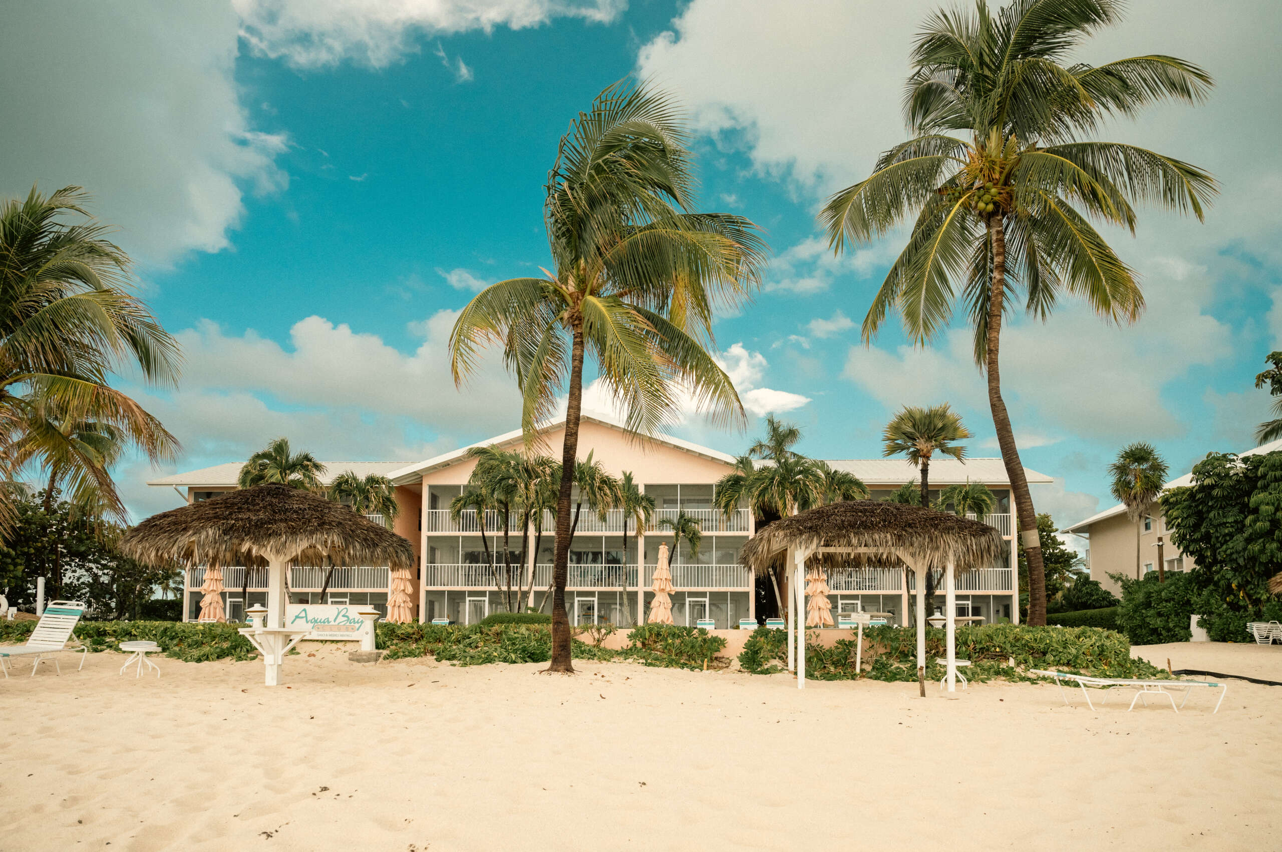 The existing Aqua Bay Club has three storeys and a pitched roof. - Photo: Taneos Ramsay