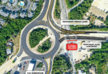 New roundabout on Bobby Thompson Way opens