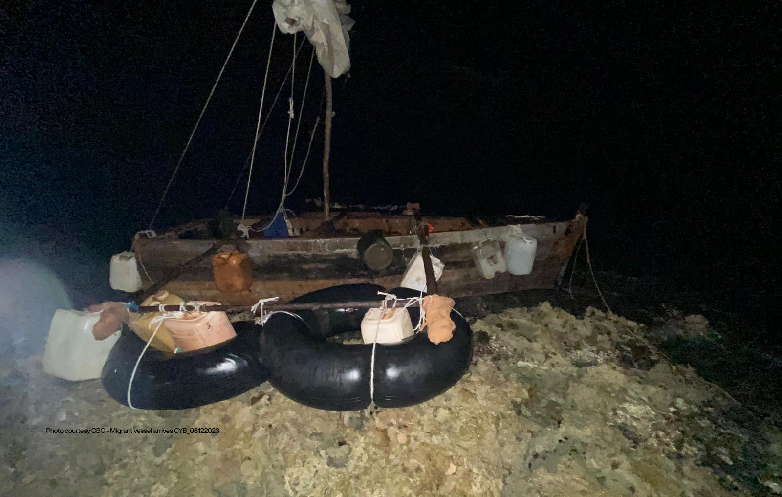 Migrant vessel arrives in CYB_06122023 CBC Photo