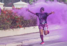 Seven Mile Beach gets a burst of Colour Me Purple