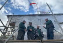 Fair Weather apprentices proudly fly Cayman flag at UK boatyard