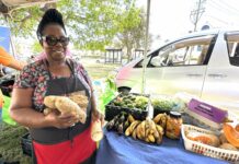 Female farmers showcased at market