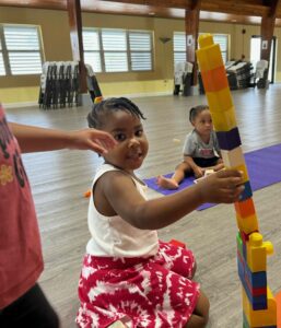 Kyler Terry attends Smart Start in the East End civic centre 