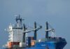 Disabled cargo ship released from tow