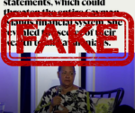 Fake news story circulating on social media