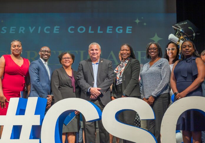 Health Services Authority staff at Civil Service College graduation