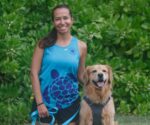 How a golden retriever is pioneering sea turtle detection in Cayman Cayman's first sea turtle detection dog, Bell with her owner and trainer Stephanie Gunby. - Photos: Supplied