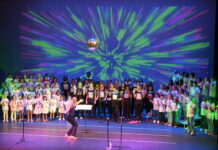 Cayman Youth Choir brings back the 70s in ‘Mamma Mia!’ showcase The Cayman Youth Choir fill the Harquail Theatre with timeless hits by Queen and ABBA for a showcase of 'Mamma Mia!'. - Photo: Shanda Gallego