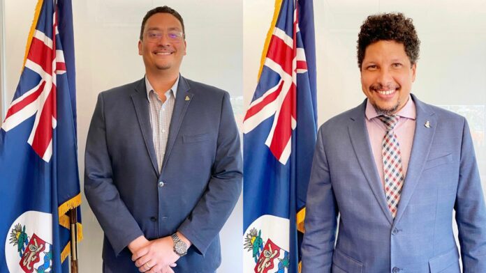 Trevor Gibbs, left, and Charles Brown have taken on new leadership roles in government. - Photo: Submitted