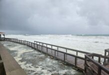 Beryl, Helene and Milton retired from list of hurricane names Waves roil outside Ocean Club during the passage of Hurricane Beryl. - Photo: Supplied