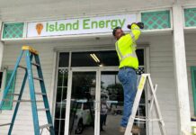 Solar farms planned as Sister Islands look to renewable future Sign of the times: The new Island Energy facade at the Brac company's office.