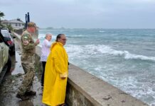 $1 million in aid but no job offers for hurricane-hit Grenada Premier Juliana O'Connor Connolly and Governor Jane Owen survey the scene after Beryl's passage on Thursday. - Photo: GIS