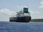 Sea Elephant tanker awaiting clearance for departure
