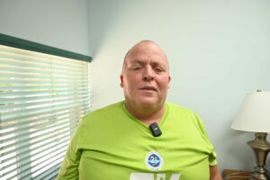 Mark Miller is on the road to recovery. - Photo: Reshma Ragoonath