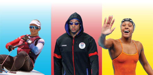 Cayman Olympic team including Charlotte Webster, Jordan Crooks and Jillian Crooks
