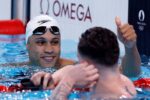 Going for gold: Crooks makes history to reach Olympic final Jordan Crooks gives the thumbs up after winning his semi-finals. – Photo: Simone Castrovillari
