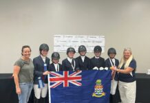 Young equestrians compete in first international dressage