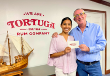 Tortuga Rum Company Celebrates the Success of Caymanian Student Amber Ebanks Amber Ebanks & Eugene Nolan