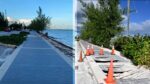 South Sound boardwalk repaired This side-by-side image shows the newly repaired South Sound boardwalk that was damaged during Hurricane Beryl's passage in early July.
