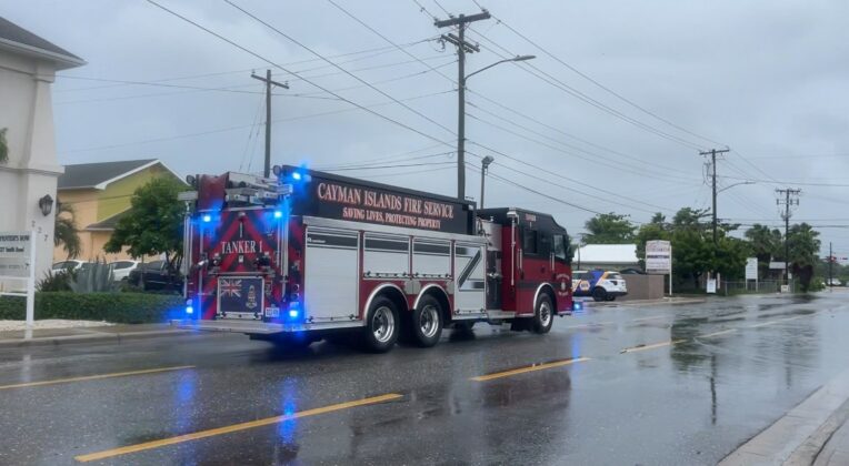 Fire truck on Smith Road Tues morning