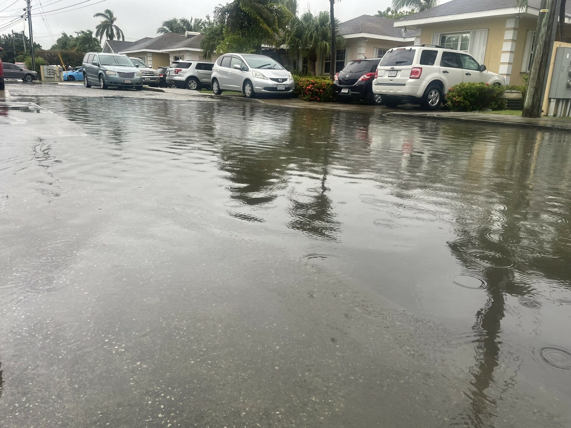 Flooding on Smith Road Villas morning of 24 Sept