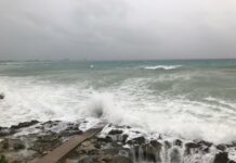 Cold front brings rough seas and cooler temperatures