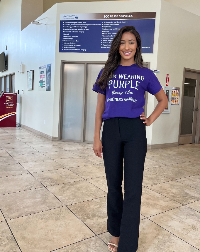 Arin Broderick attends 'Casual for a Cause' Day 2024 for the Alzheimer's and Dementia Association of the Cayman Islands. - Photo: Supplied