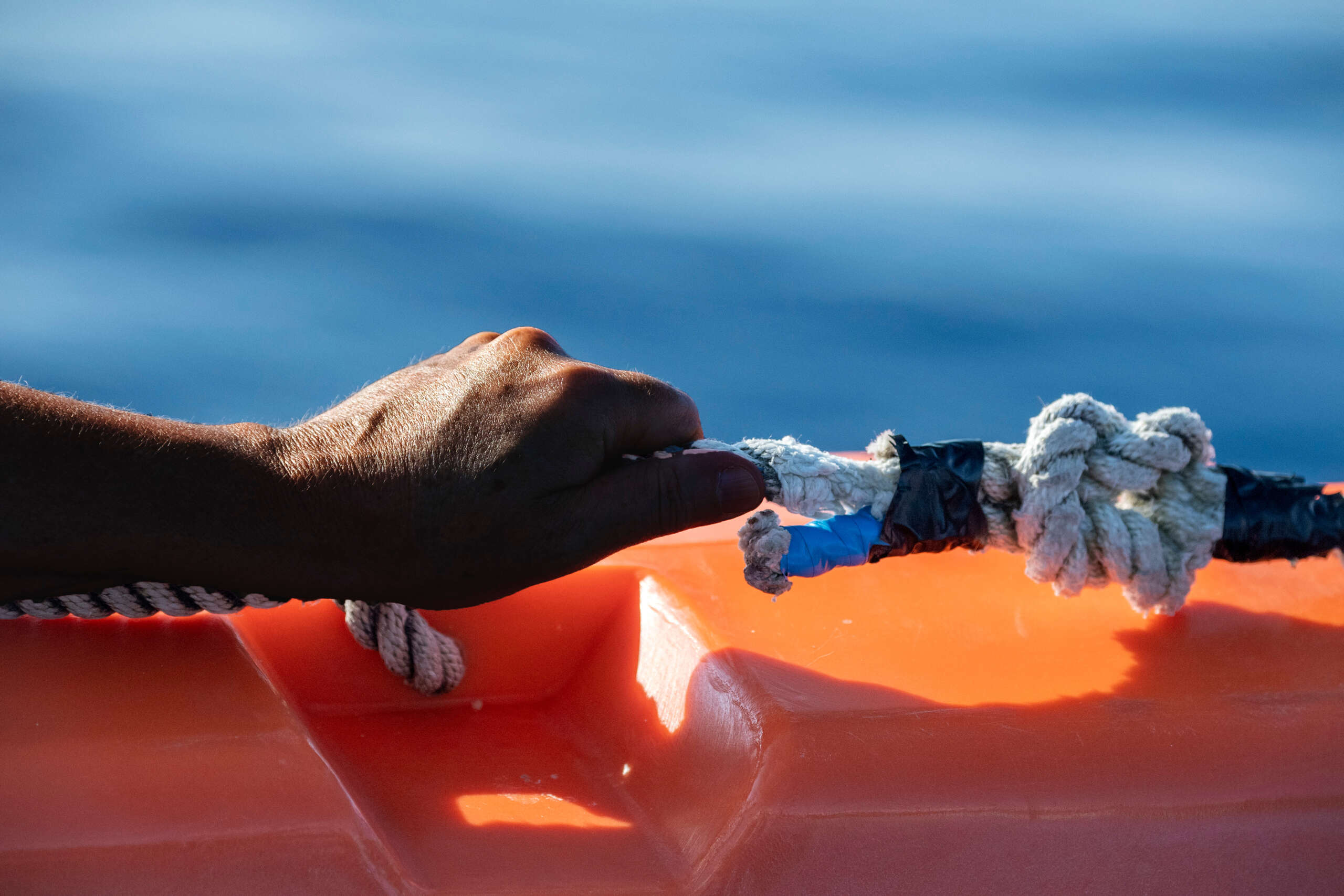 smuggled refugee on boat