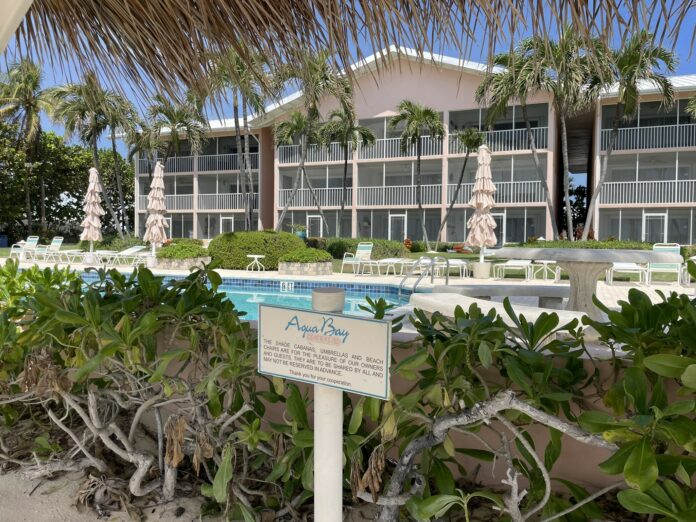 Aqua Bay resort at the northern end of Seven Mile Beach