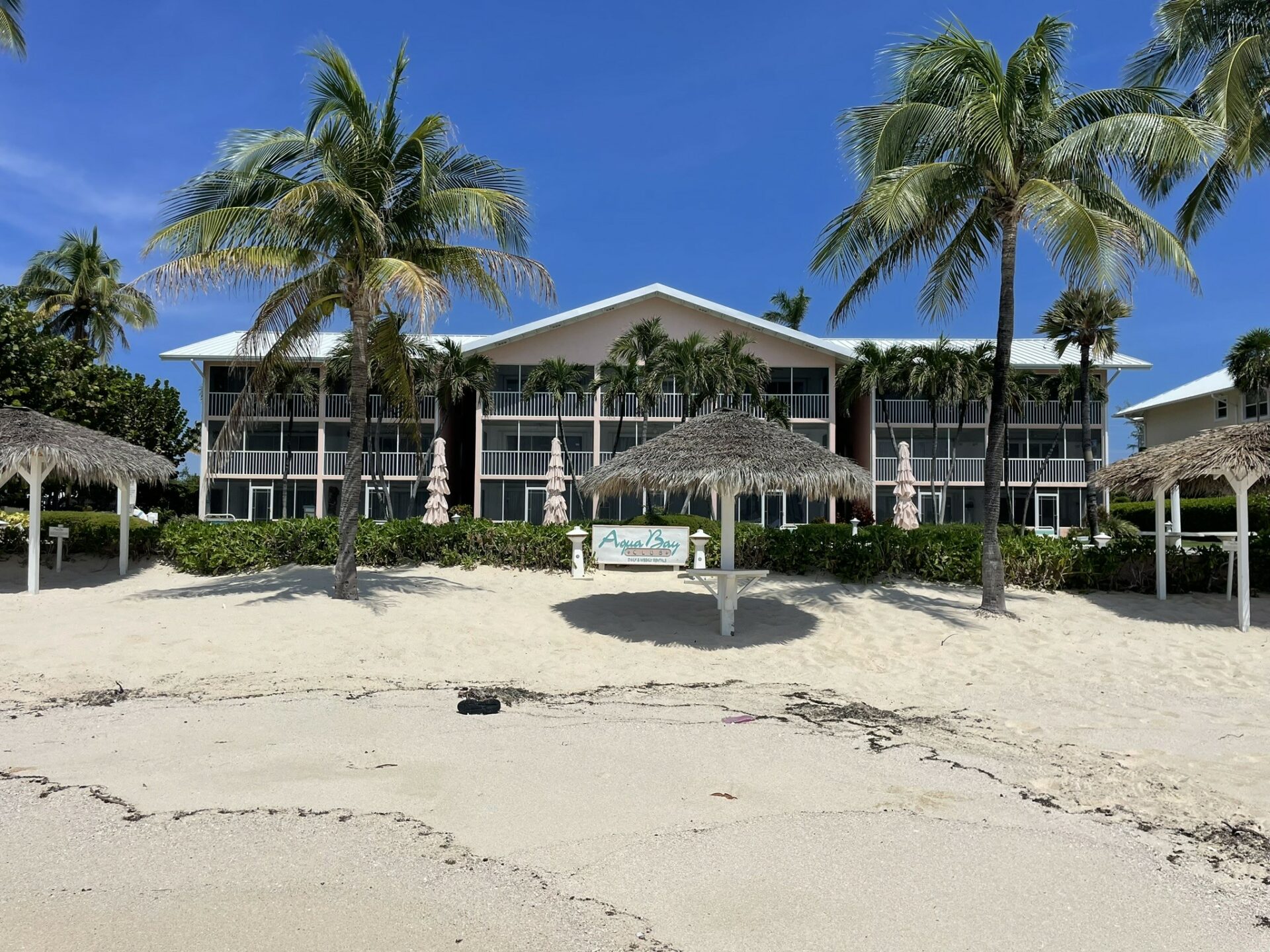 Aqua Bay resort at the northern end of Seven Mile Beach 