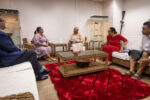 Cayman’s premier holds talks with Samoa’s prime minister Premier Juliana O'Connor-Connolly and Chief Officer Eric Bush met with Samoa's Prime Minister Fiame Naomi Mata’afa (centre). - Photo: CHOGM/Asuisui Matafeo