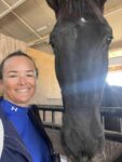 McTaggart saddled up for first international dressage in 12 years Jessica McTaggart poses with horse Jamrock at Rancho St. Vincent in Mexico. - Photo: Supplied